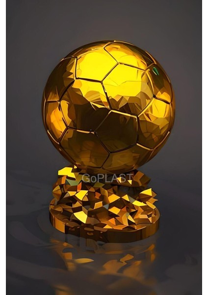 Ballon D'or Messi Altın Balon Kupa 20 cm (400GR ) 1 Adet fırsatları