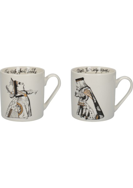 x V&a Alice In Wonderland 350ML Porselen Kupa 2li