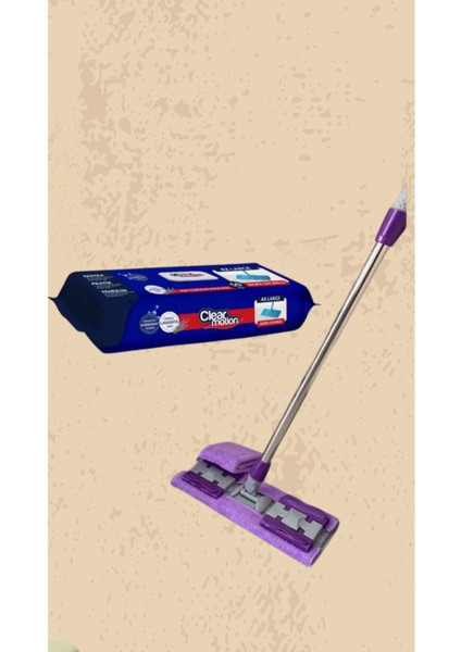 Elite Yer Temizleme Havlusu Uyumlu Mikrofiber Mandall Mop ve Yer Temizlik Havlusu 50 Yaprak 1 Adet