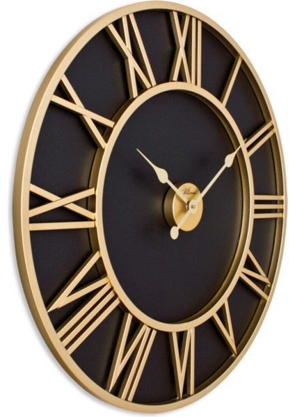 Saat 2688 GB Ultima Ferforje 76 Cm. Mat Siyah Z Duvar Saati