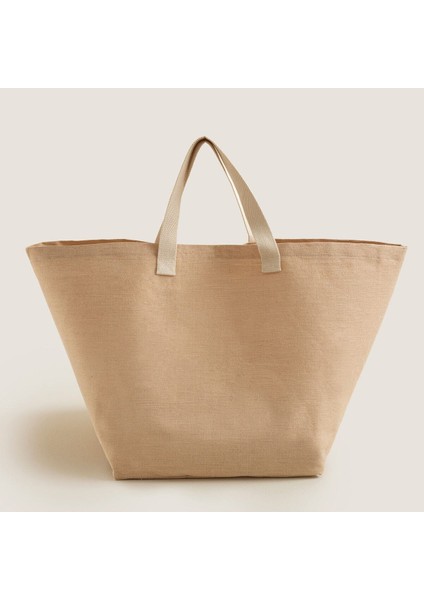 Elite Malina Canvas Çamaşır Çantası 36X50 cm Natural 1 Adet