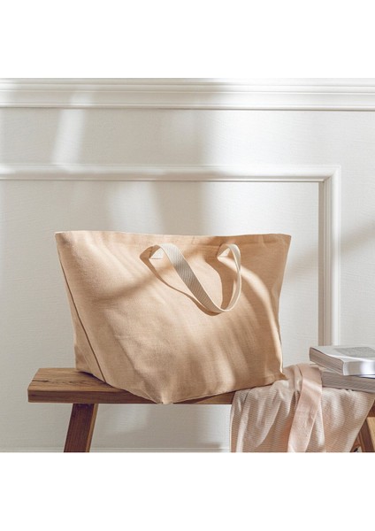 Elite Malina Canvas Çamaşır Çantası 36X50 cm Natural 1 Adet