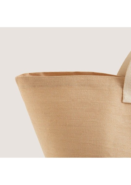Elite Malina Canvas Çamaşır Çantası 36X50 cm Natural 1 Adet