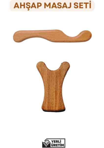 Ahşap Graston, Madero Terapi, Ahşap Masaj Aleti 2'li Set