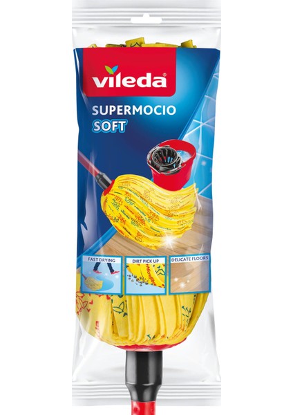 Elite Supermocio Soft %30 Mikrofiberli Saplı Yedek Paspas 1 Adet