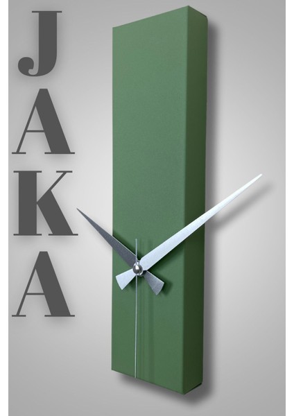 Jaka Model Dekoratif Metal Akar Sessiz Mekanizmalı Duvar Saati (34*9,5 Cm)