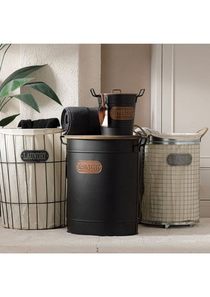 Elite Metal Çamaşır Sepeti 43X34X55 1 Adet indirimleri