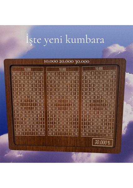 Parabox -30.000 Tlkumbara, Para Biriktirme Kutusu 1 Adet