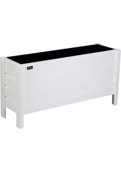 Elite Ahşap Dış Mekan Saksısı Dekoratif Saksı Büyük Boy Hazır Kurulu 100CM x 30CM Yükseklik 50CM 1 Adet
