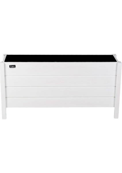 Elite Ahşap Dış Mekan Saksısı Dekoratif Saksı Büyük Boy Hazır Kurulu 100CM x 30CM Yükseklik 50CM 1 Adet