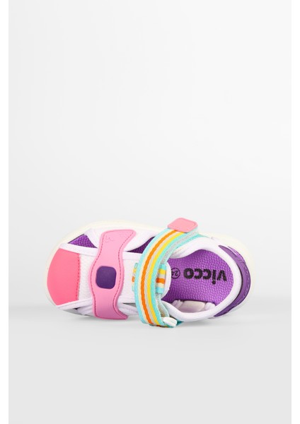 Flow Iı Hafif Kız Okul Öncesi Beyaz/pembe Sandalet