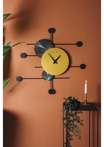 Dynamic Time - Sessiz Metal Duvar Saati - Modern Ev Ofis Dekorasyonları - Duvar Saatleri - APS139