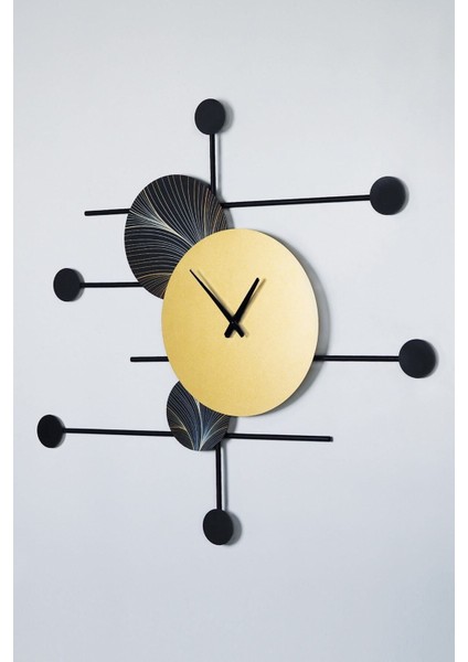 Dynamic Time - Sessiz Metal Duvar Saati - Modern Ev Ofis Dekorasyonları - Duvar Saatleri - APS139