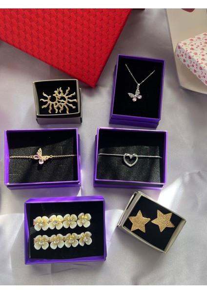Elite Kişiye Özel 24’lü Takı Advent Calendar Kutusu Kırmızı Kutu 1 Adet