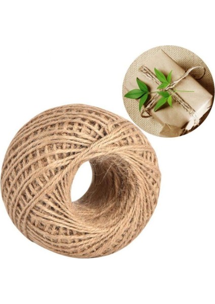 Elite Natural Jüt Ipi - Kendir Ip - Hasır Ip - Süsleme ve Hobi Ipi Kraft Süsleme Magnet Kutuları Süsleme 1 Adet