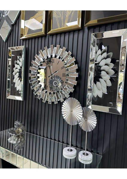 3’lü 65 cm Piyano Saat ve 30*70 cm Tablo Set modelleri