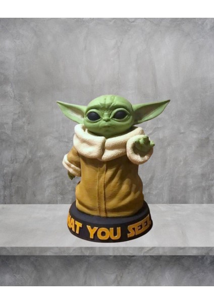 Baby Yoda Figür Baby Yoda Renkli Figür 1 Adet