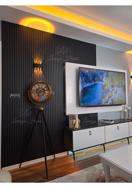 150 cm Eskitme Metal Ayaklı Tripod Saat