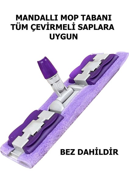 Elite Her Sapa Uygun 1 Adet Bezli Mop Başlık Yer&cam&tavan Silme Temizlik Mop Başlığı Sap Dahil Değildir 1 Adet