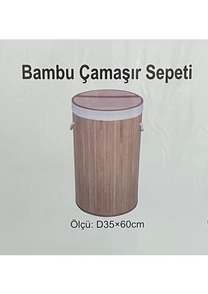 Elite Bambu Kirli Yuvarlak Çamaşır Sepeti FMA331253 1 Adet fiyatları