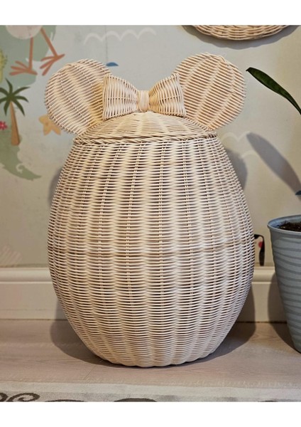 Elite Rattan Miçkey Mause Çamaşır Sepeti 1 Adet modelleri