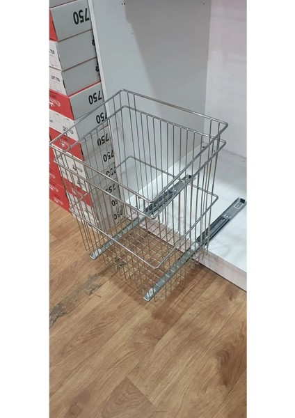 Elite Çamaşır Sepeti Alttan Raylı Teleskopik Metal Genişlik 48 cm Derinlik 30 cm Yükseklik 50 cm 1 Adet fiyatları