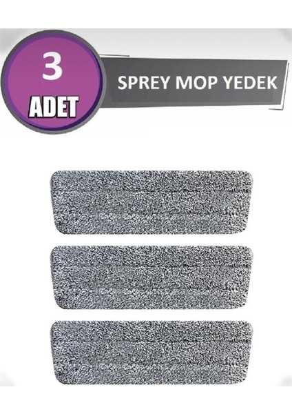 Elite Sprey Mob 360 Derece Dönen Su Püskürtmeli Sprey Paspas Sprey Mop -3 Adet Mikrofiber Bez Hediyeli-Mob 1 Adet