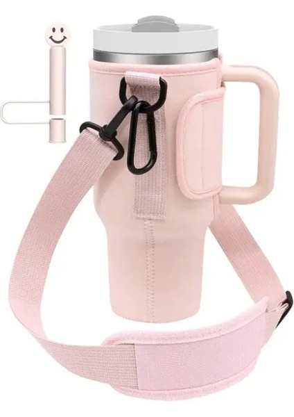 Yeni Stil Ayarlanabilir Omuz Askılı Taşıma Çantası Su Bardağı Katlanabilir Taşınabilir Su Şişesi Termos Bardak (Yurt Dışından)