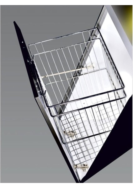 Elite Kapağa Monte. Askılı Tel-Metal Çamaşır Sepeti-Wire Laundry Basket 23X30X50 DAÇ-206. 1 Adet