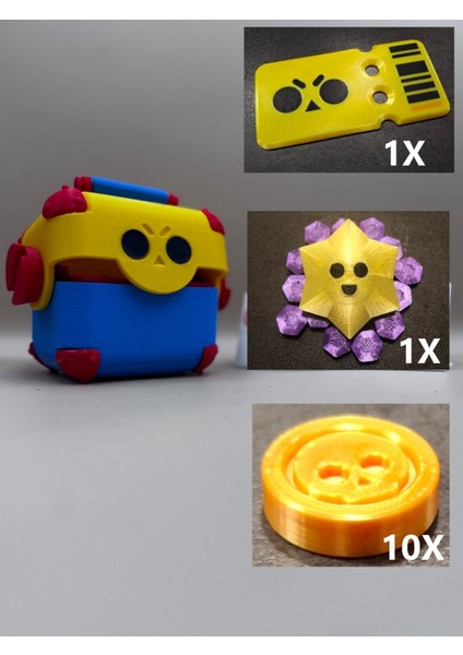 Brawl Stars Mega Box Coinli Elmaslı Kartlı 1 Adet