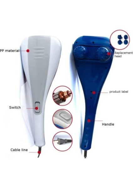 Vurmalı Titreşimli Şarjlı Sporcu Masaj Tabancası 4 Başlıklı Sırt Boyun Bel Bacak Masaj Aleti modelleri