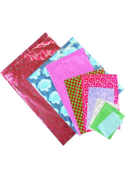 Kendinden Bantlı Büyük Boy Metalize Hediye Paketi Poşeti Yapışkanlı 40X60 cm 50 Adet 1 Adet fiyatları