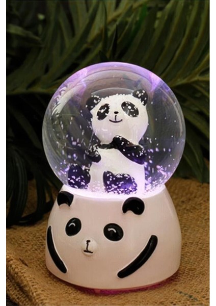 Panda Tasarımlı Işıklı Kar Küresi 1 Adet