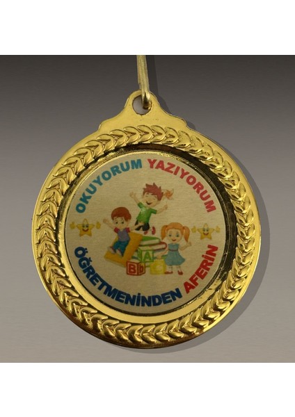 Madalya- Okuyorum Yazıyorum Madalyası 1 Adet 1 Adet