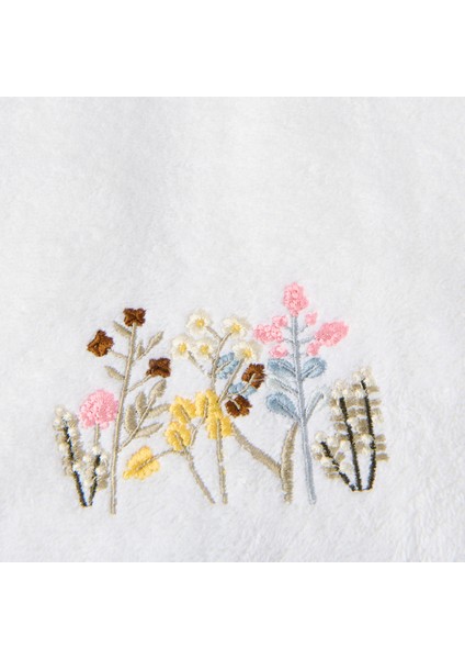Soft Granny Summer Nugas Yüz Havlusu - Ekru - 50X90 cm