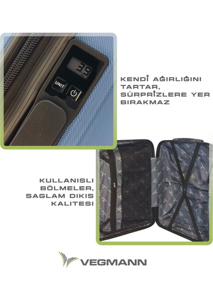 Tartılı Scavel Mavi Orta Boy Valiz modelleri