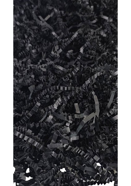 Elite Kırpık Z Zigzag Siyah Pelur Kırpıntı Kağıt 100 Gram Süs Dolgu Malzemesi Black Paper 1 Adet