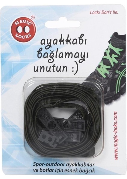 Elite Magic Locks 18B1 - Yassı Haki Akıllı Bağcık 1 Adet