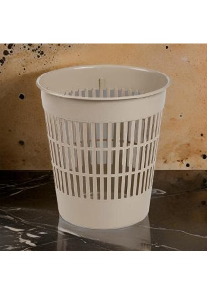 Elite 27* 25 Koyu Kahverengi Yuvarlak Plastik Çöp Sepeti 8,5 Lt Kapasiteli 1 Adet