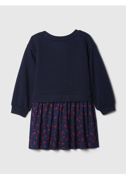 Kız Bebek Lacivert Gap × Disney Minnie Mouse Sweatshirt Elbise modelleri