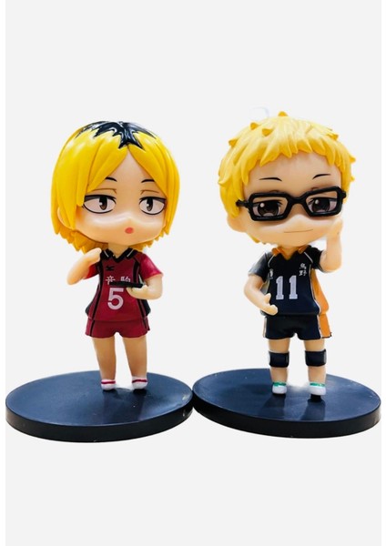 Figür Anime Haikyuu Kei Tsukishima Kozume Kenma Action Figür 10 cm Ikili Set 1 Adet indirimleri