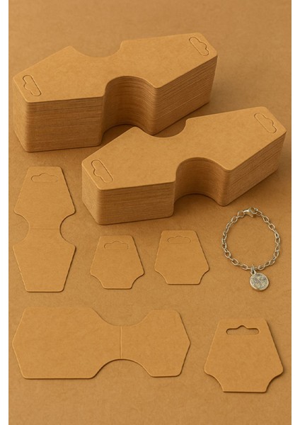 Takı Kartı ve Bileklik Kartı 100 Ad. Takı Asma Kartı 9X4CM Necklace Display Cards 1 Adet
