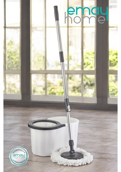 Elite Cool Mop Ultra 360 Temizlik Seti Sillgech 16LT ”beyaz” Döner Başlıklı Paslanmaz Çelik Saplı 1 Adet