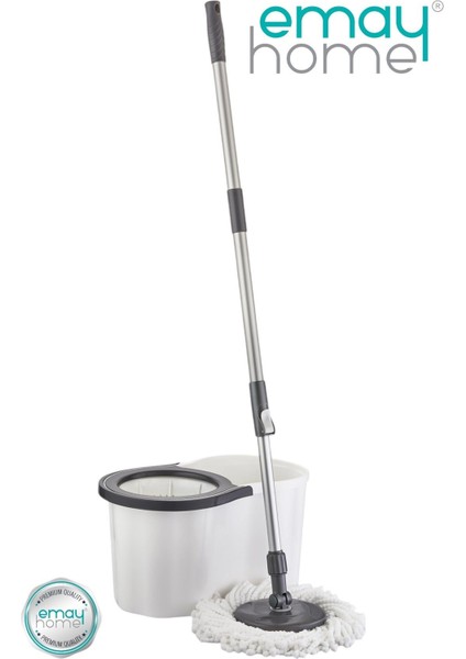 Elite Cool Mop Ultra 360 Temizlik Seti Sillgech 16LT ”beyaz” Döner Başlıklı Paslanmaz Çelik Saplı 1 Adet
