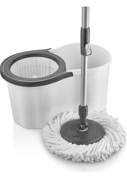 Elite Cool Mop Ultra 360 Temizlik Seti Sillgech 16LT ”beyaz” Döner Başlıklı Paslanmaz Çelik Saplı 1 Adet