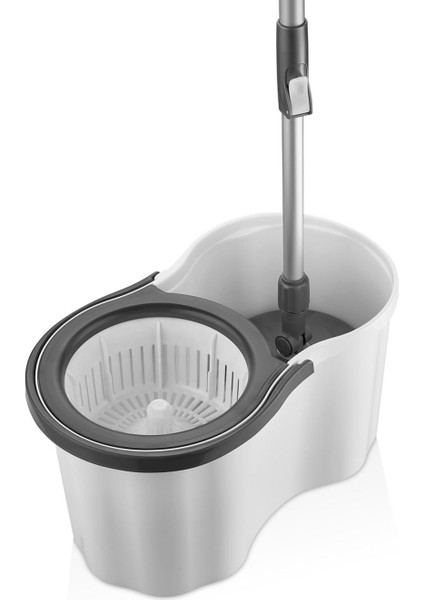 Elite Cool Mop Ultra 360 Temizlik Seti Sillgech 16LT ”beyaz” Döner Başlıklı Paslanmaz Çelik Saplı 1 Adet