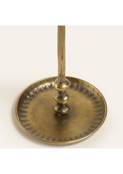 Bıjnor Metal Şamdan 10X10X24 cm Altın