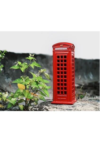 Retro Metal Londra Telefon Kulubesi Kumbara Kırmızı Kumbara Hediyelik Süs Eşyası 18 cm 1 Adet fiyatları