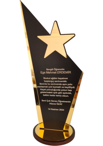 Kişiye Özel Mezuniyet Hatırası Ahşap Plaket 1 Adet