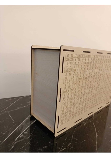 10000TL Hedef Kumbarası 3mm Ahşap Görünüm Mdf Büyük Boy 1 Adet fırsatları